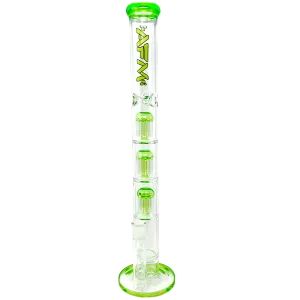 21" AFM Ripper Triple Tree Perc Glass Straight Tube Bong