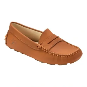 2582 - Tan Sahara Girls Moccasin Loafer