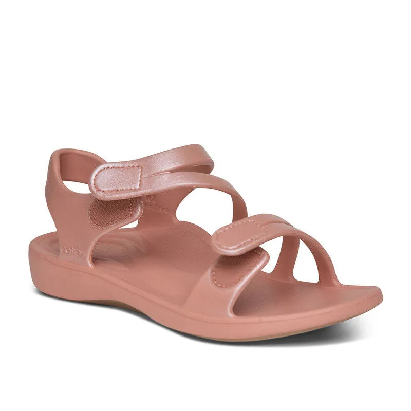 Aetrex Women's Jillian Sport Sandal Blush Shimmer