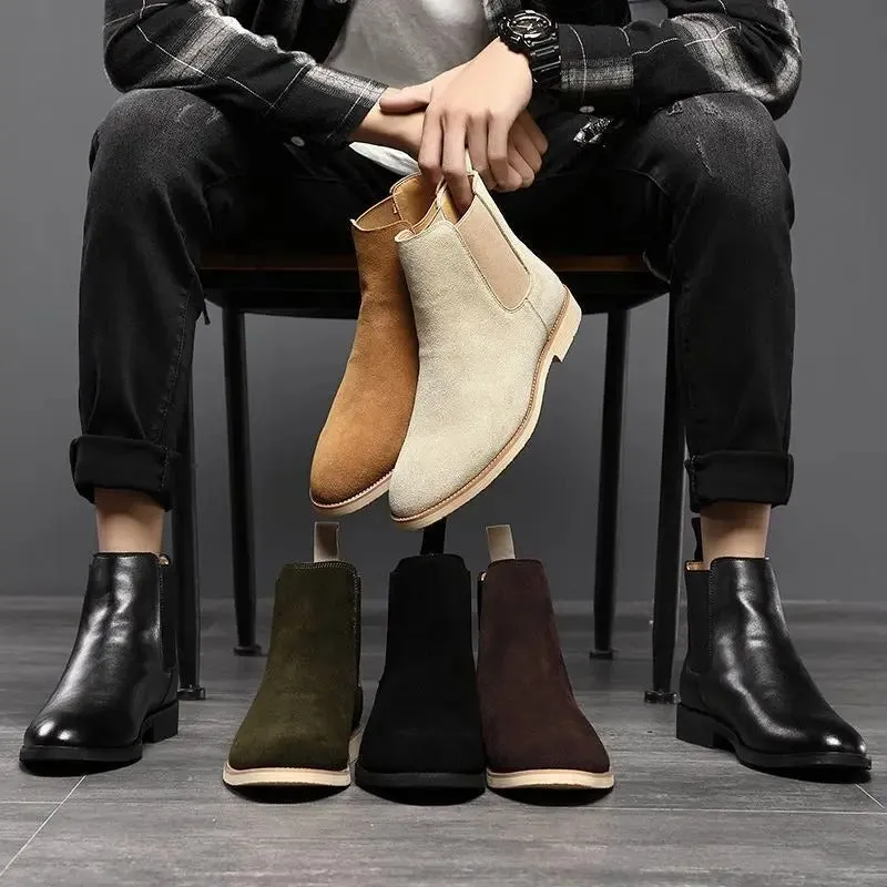 Armendo | Suede Chelsea Ankle Boots