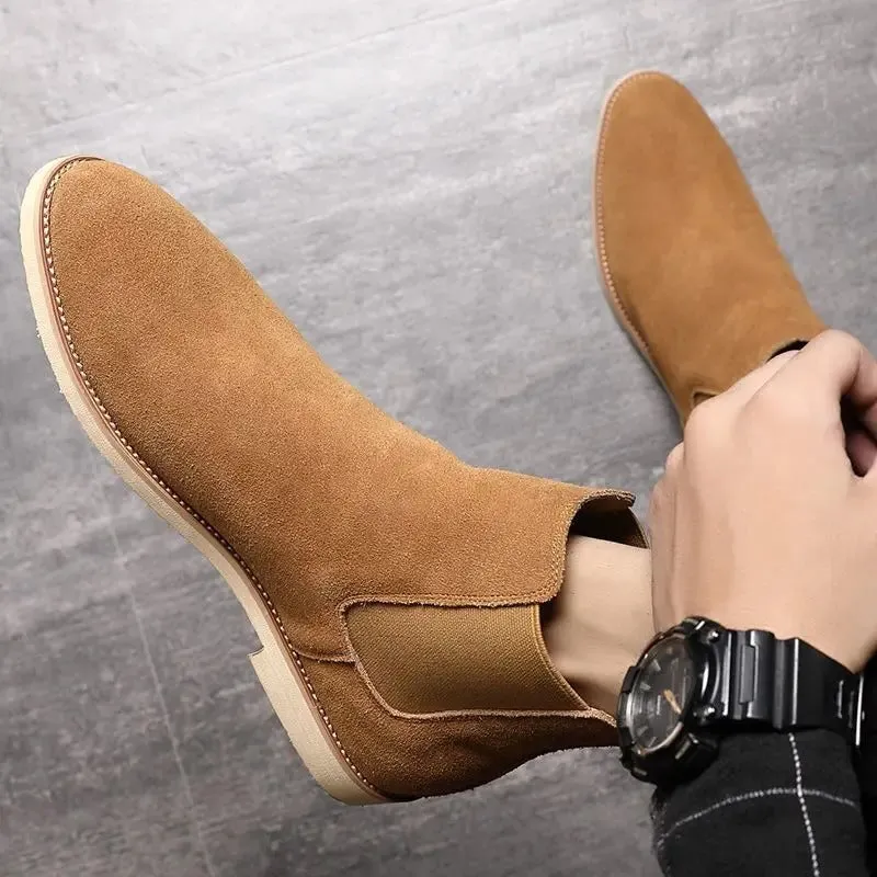 Armendo | Suede Chelsea Ankle Boots