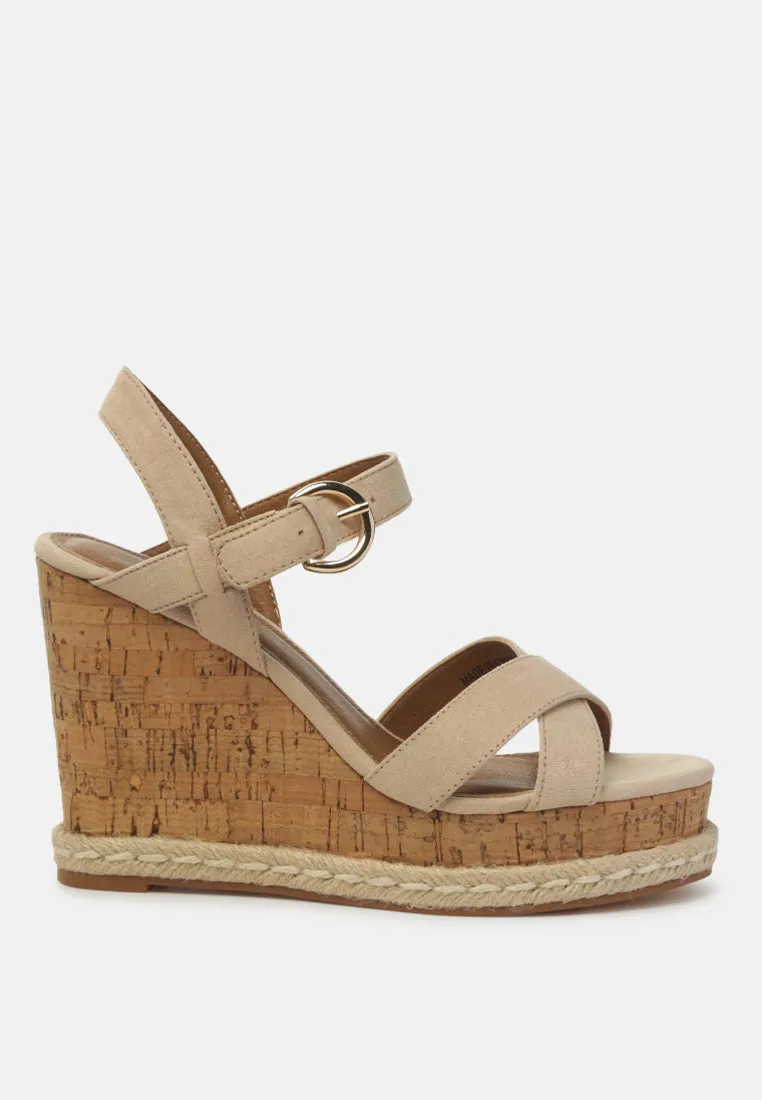 baez ankle strap wedge sandals