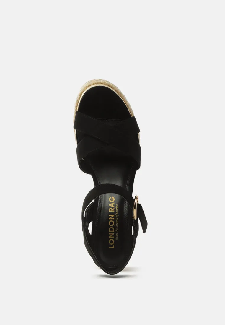 baez ankle strap wedge sandals