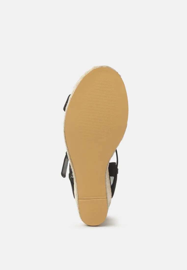 baez ankle strap wedge sandals