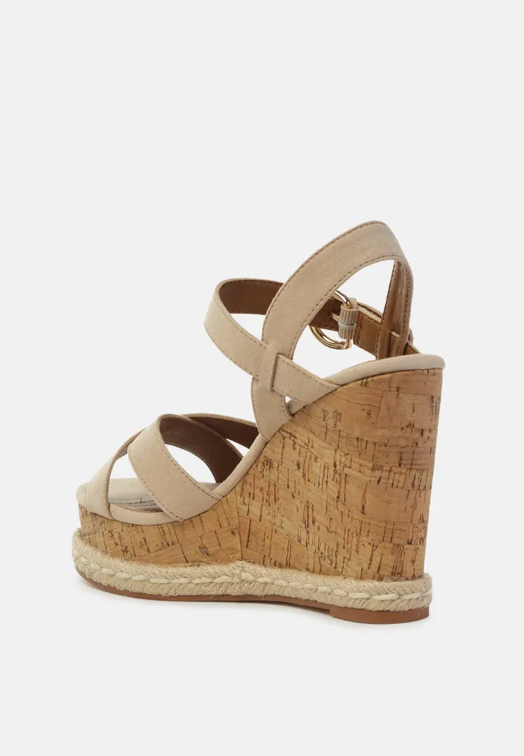 baez ankle strap wedge sandals