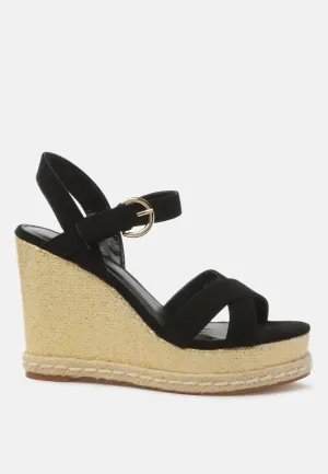 baez ankle strap wedge sandals