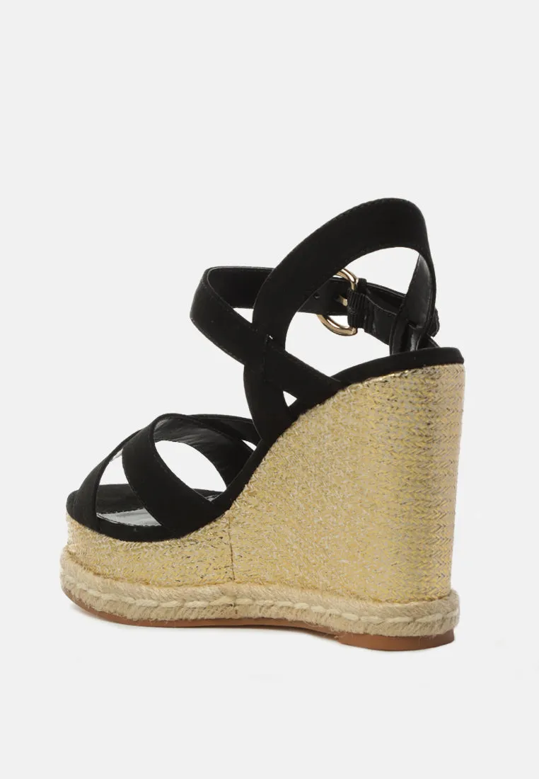 baez ankle strap wedge sandals
