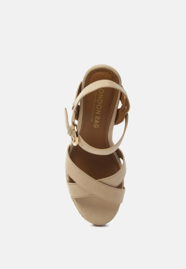 baez ankle strap wedge sandals