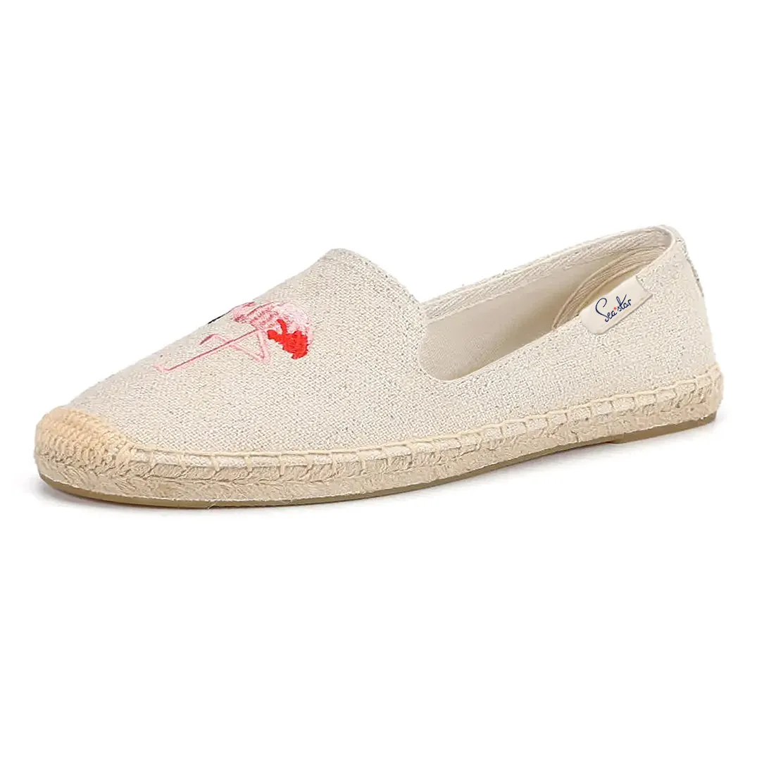 Bayside Beach Club Espadrille Flamingo Creme