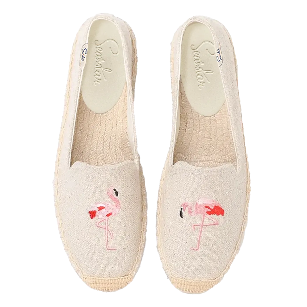 Bayside Beach Club Espadrille Flamingo Creme