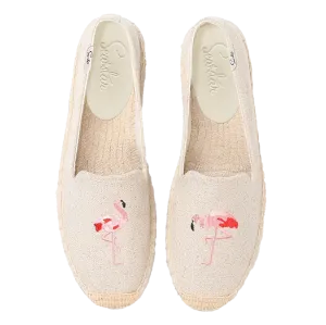 Bayside Beach Club Espadrille Flamingo Creme