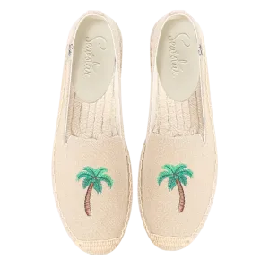 Bayside Beach Club Espadrille Palmtree Ivory