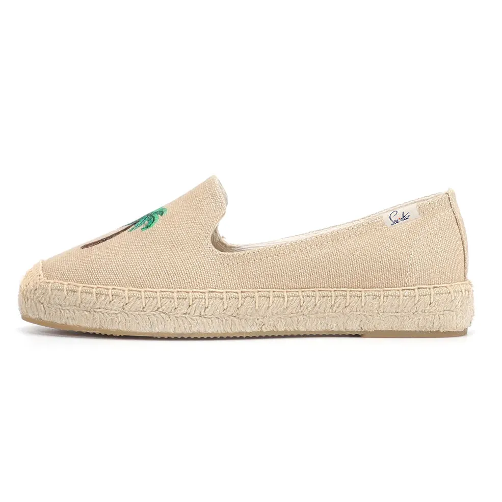 Bayside Beach Club Espadrille Palmtree Ivory