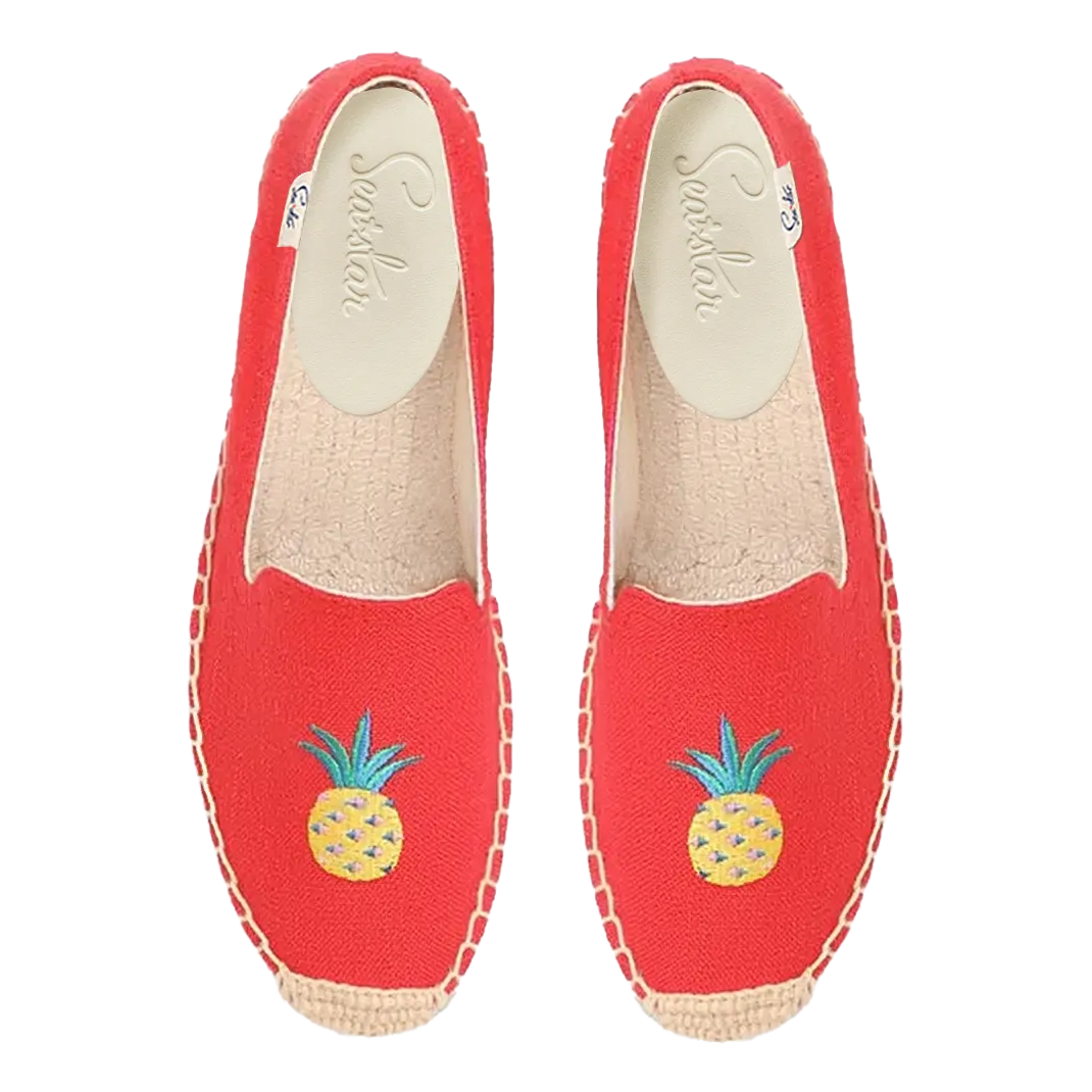 Bayside Beach Club Espadrille Pineapple Red