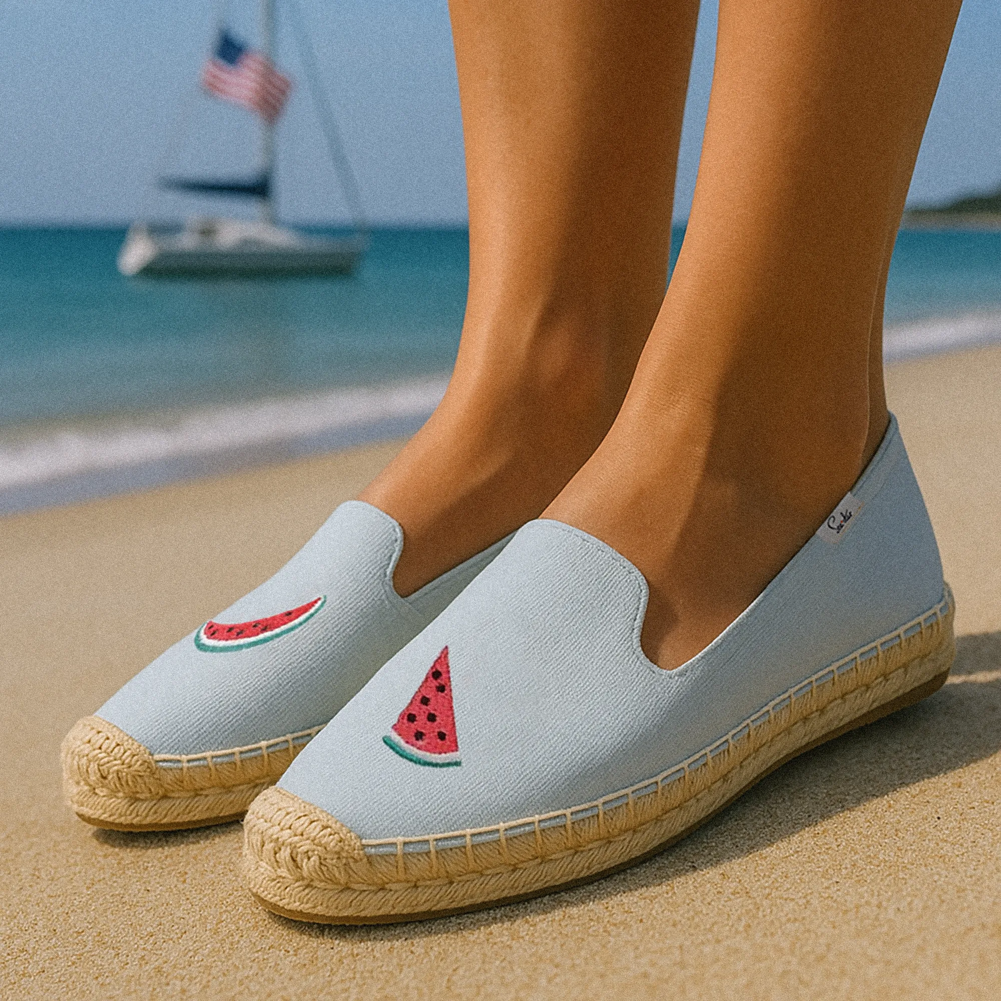 Bayside Beach Club Espadrille Watermelon Sky
