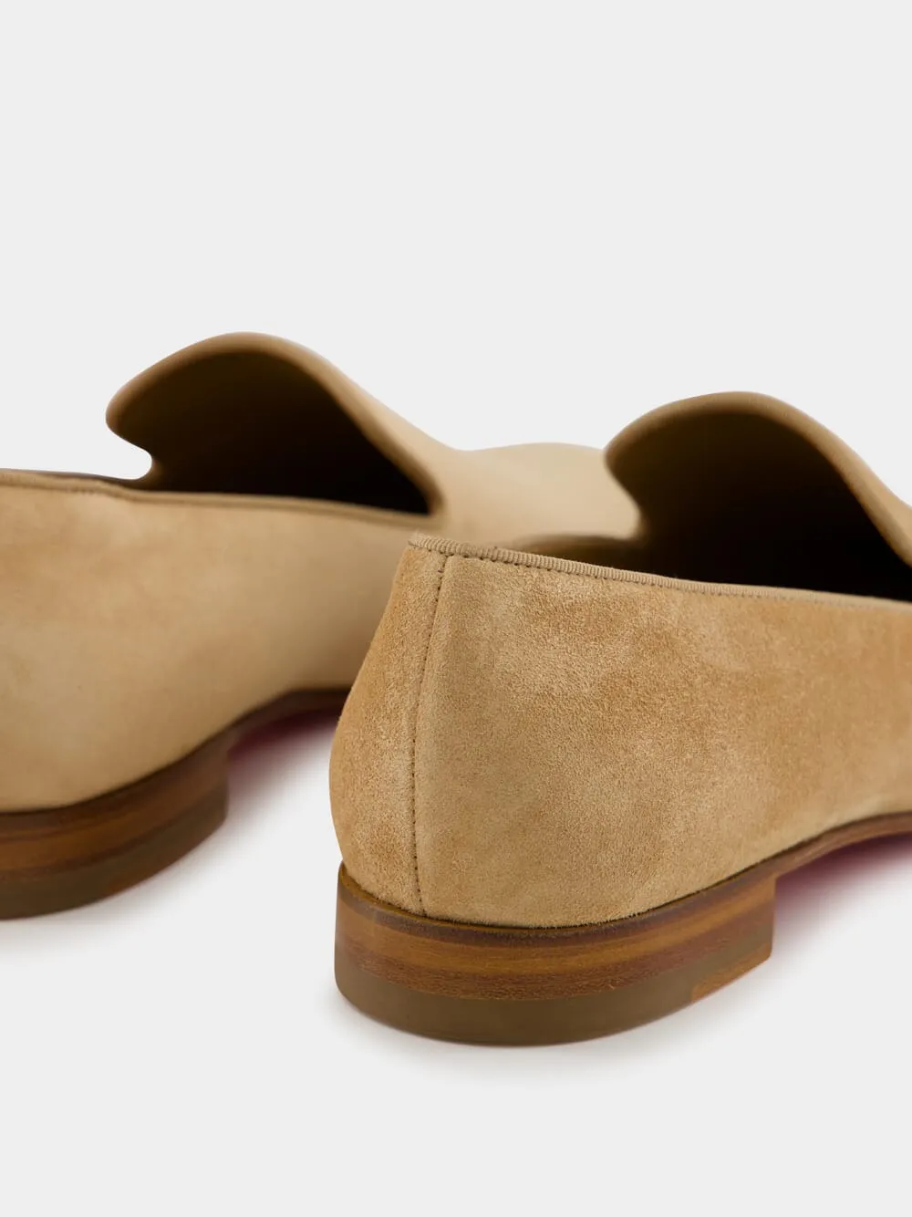 Beige Dandelion Veau Velours Loafers