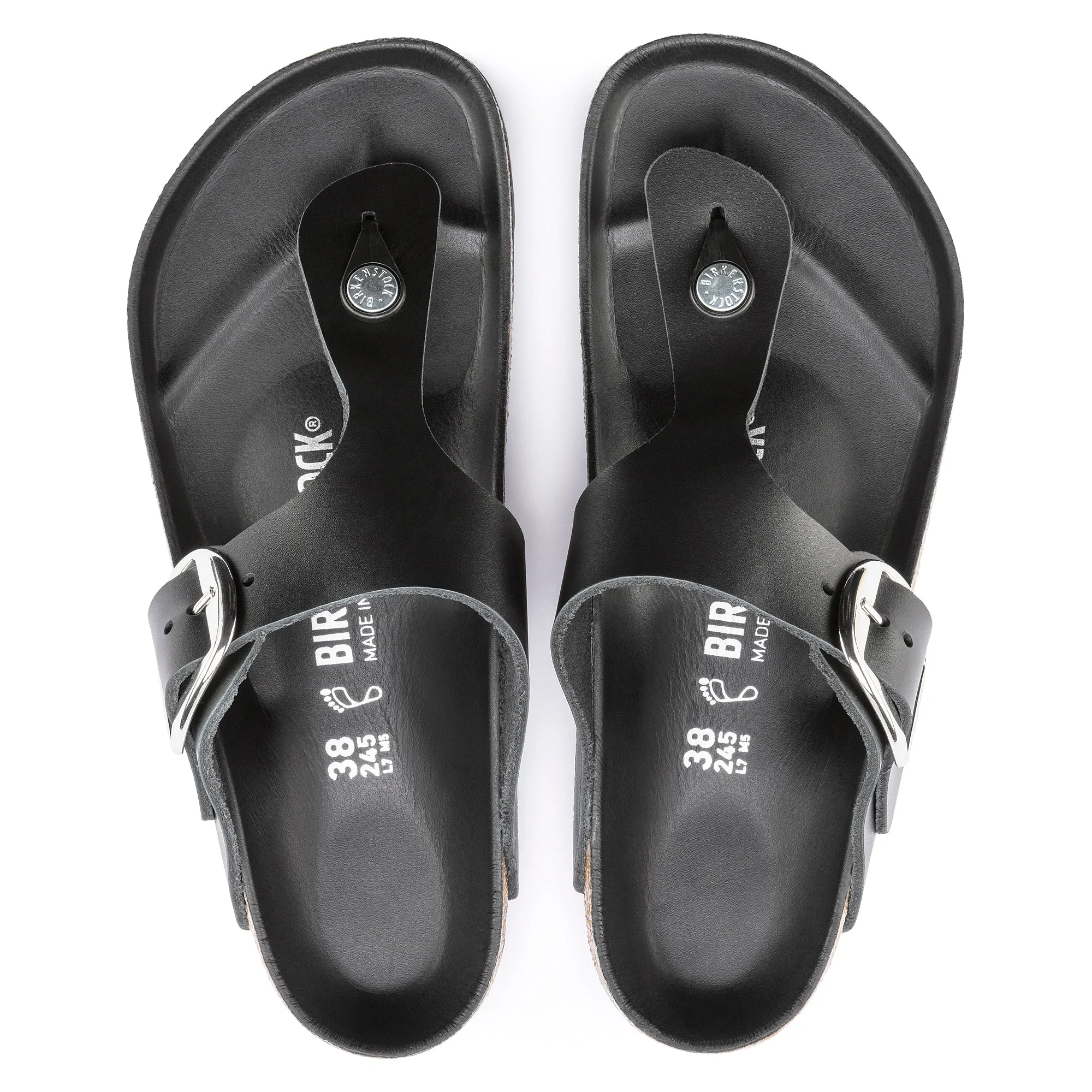 BIRKENSTOCK GIZEH BIG BUCKLE OILED LEATHER