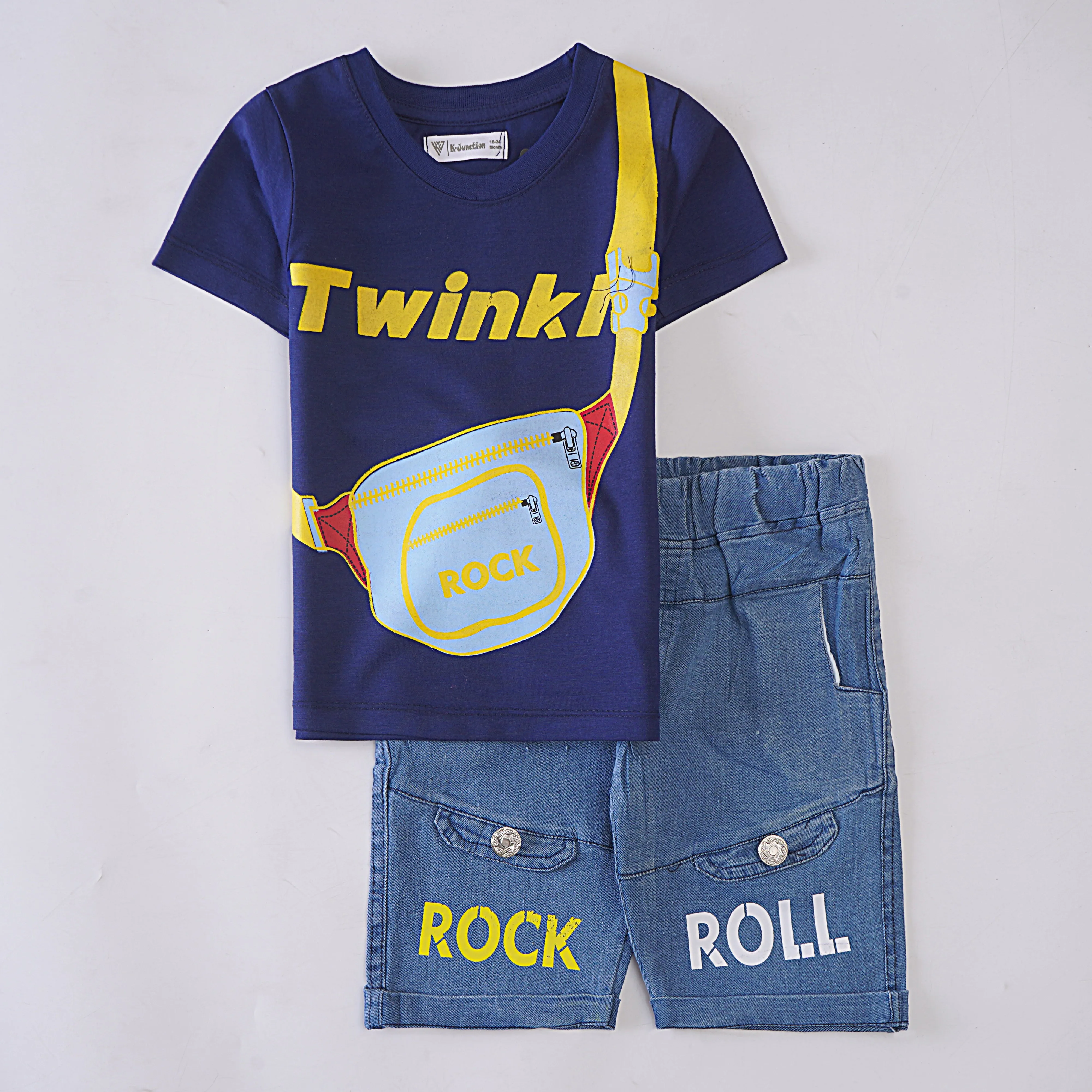 Boys Half Sleeves 2 Piece Suit (Twink)