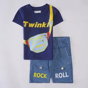 Boys Half Sleeves 2 Piece Suit (Twink)