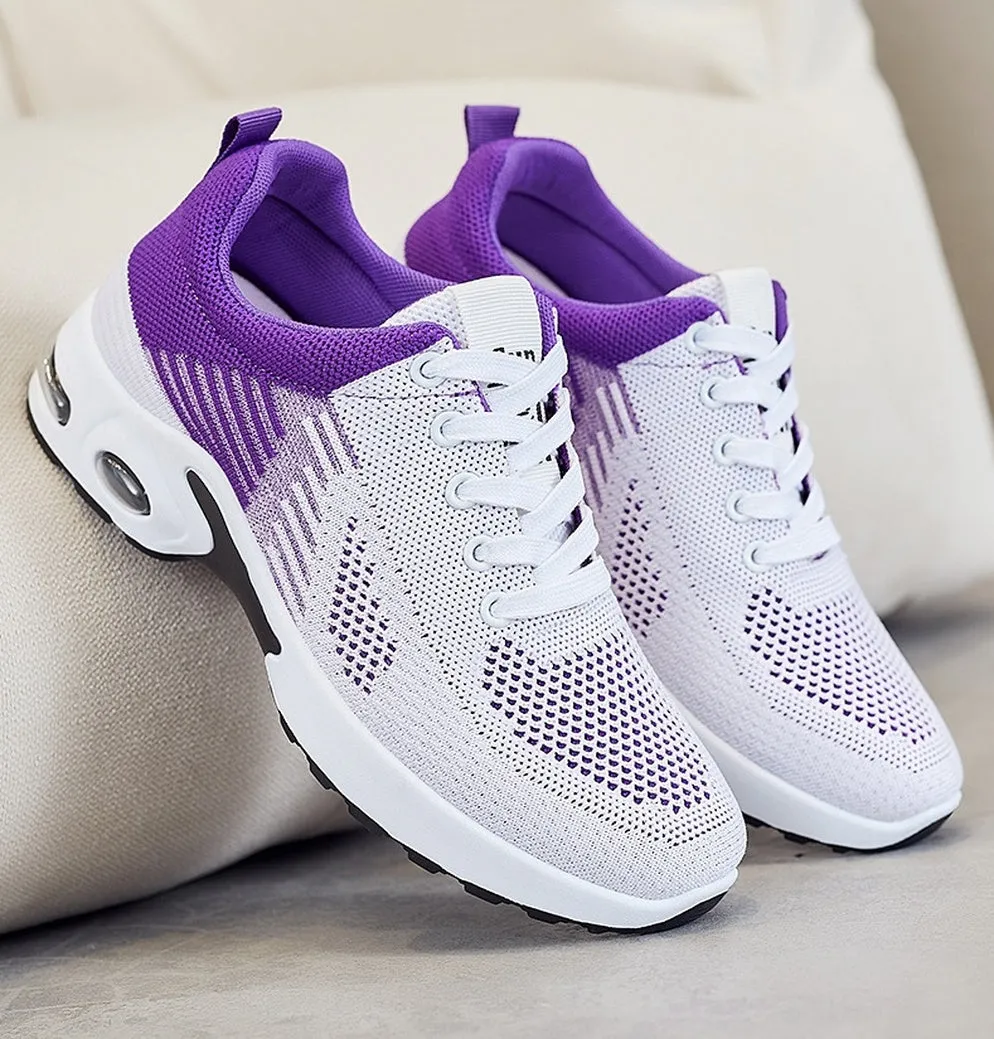 Breathable Gradient Two-Tone Sneakers Perfect for Casual Running