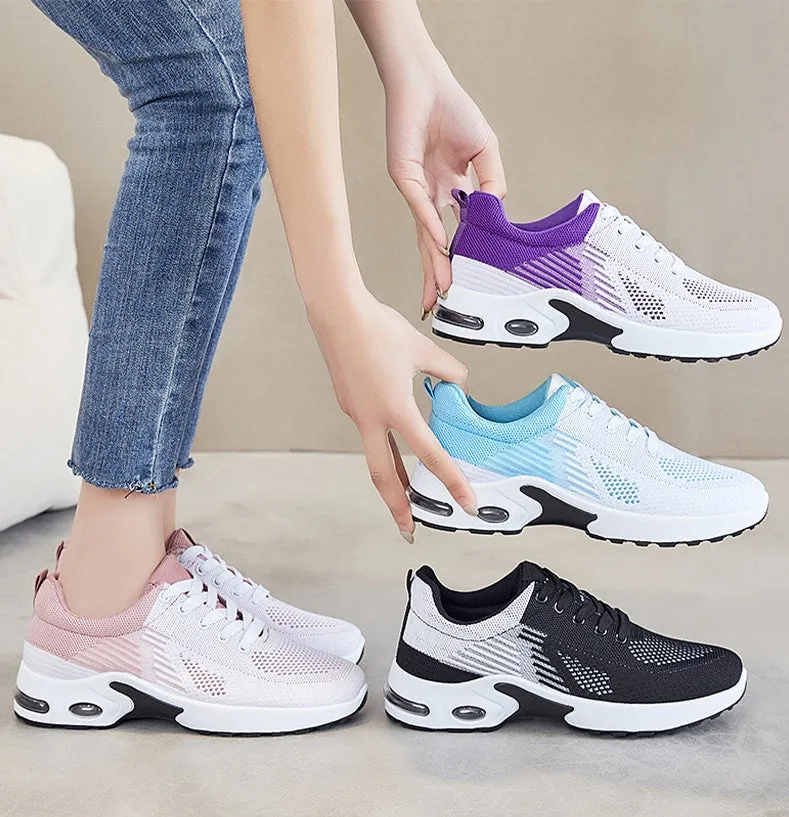 Breathable Gradient Two-Tone Sneakers Perfect for Casual Running