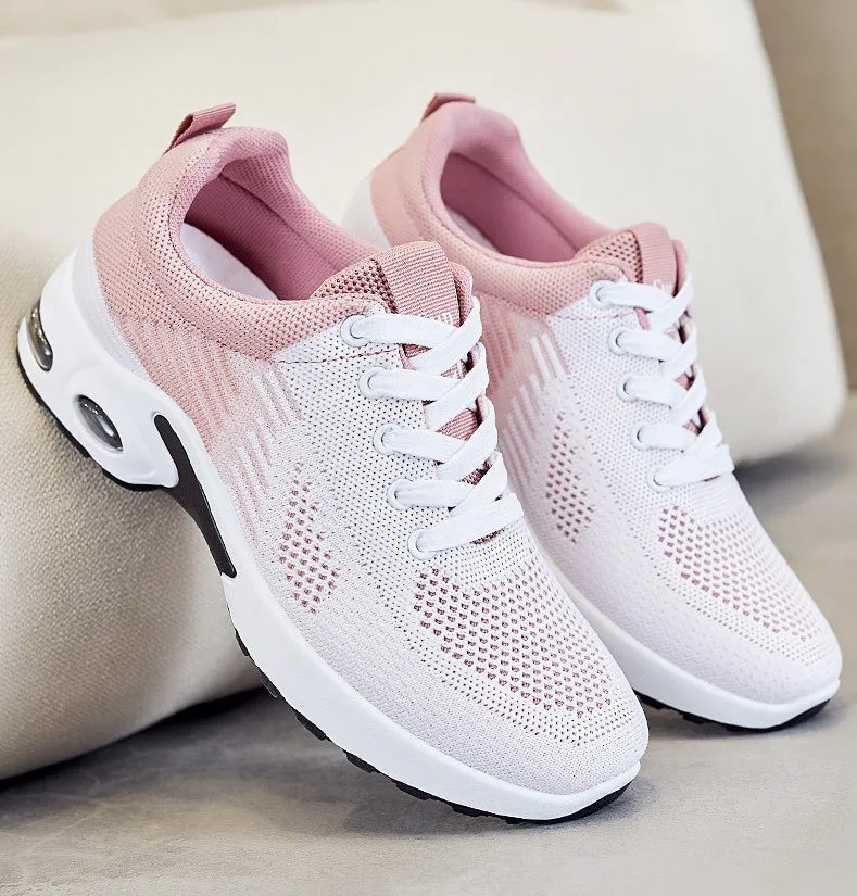 Breathable Gradient Two-Tone Sneakers Perfect for Casual Running