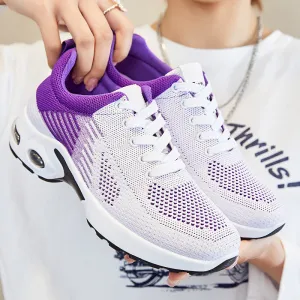 Breathable Gradient Two-Tone Sneakers Perfect for Casual Running