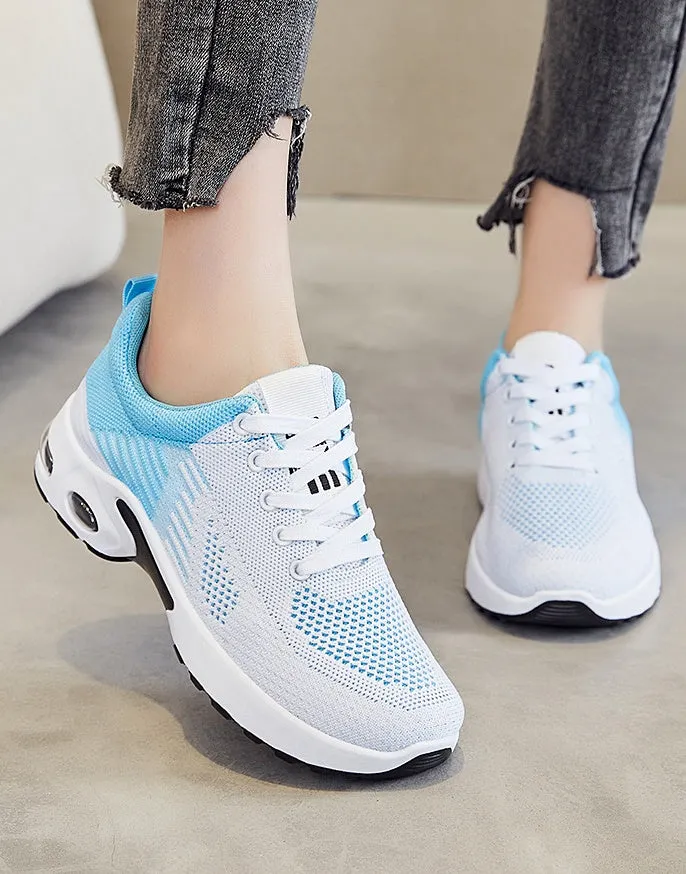 Breathable Gradient Two-Tone Sneakers Perfect for Casual Running