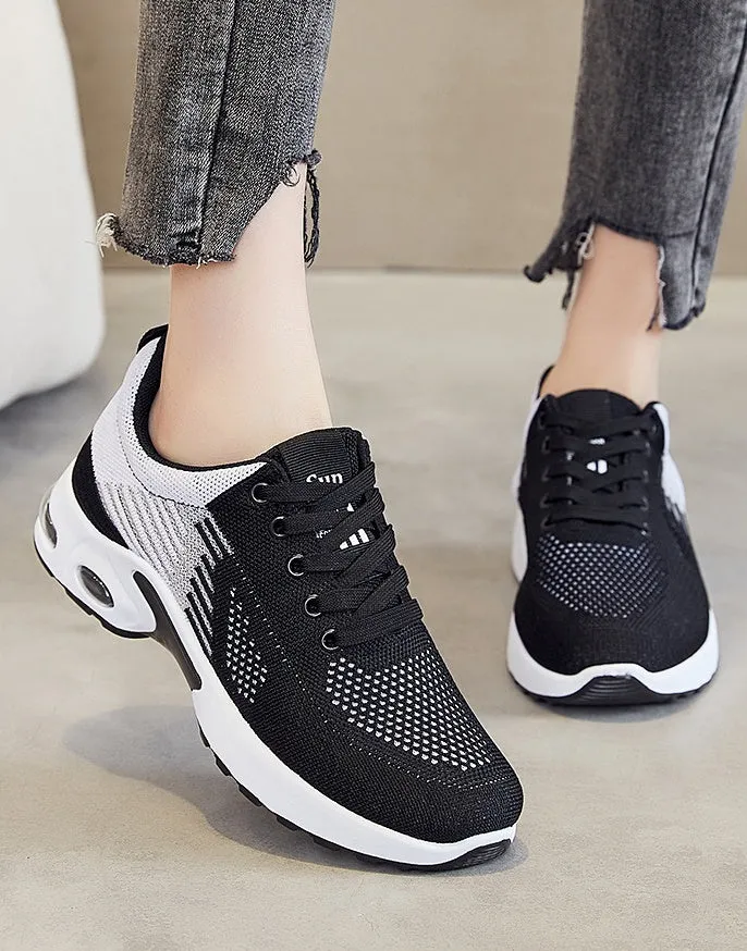 Breathable Gradient Two-Tone Sneakers Perfect for Casual Running