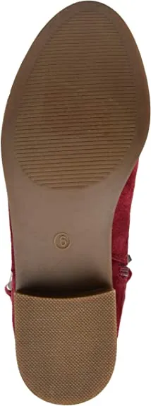 Brinley Co Comfort Womens Classic Riding Boot Wine, 8 Regular US