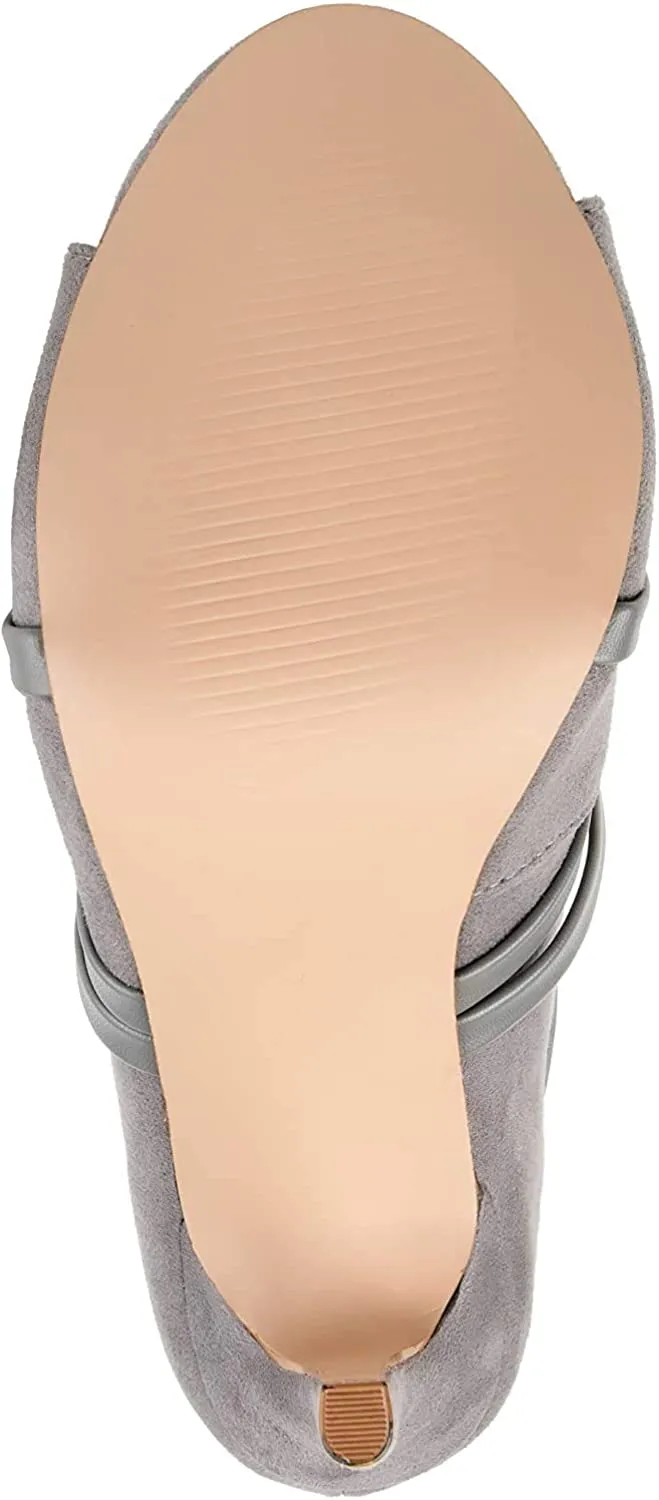 Brinley Co. Womens Center Cutout Bootie Grey, 10 Regular US