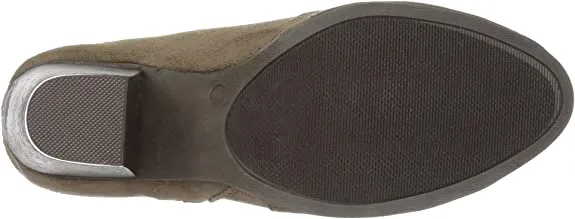 Brinley Co. Womens Faux Suede High Heel Ankle Boots Taupe, 7.5 Wide Width US