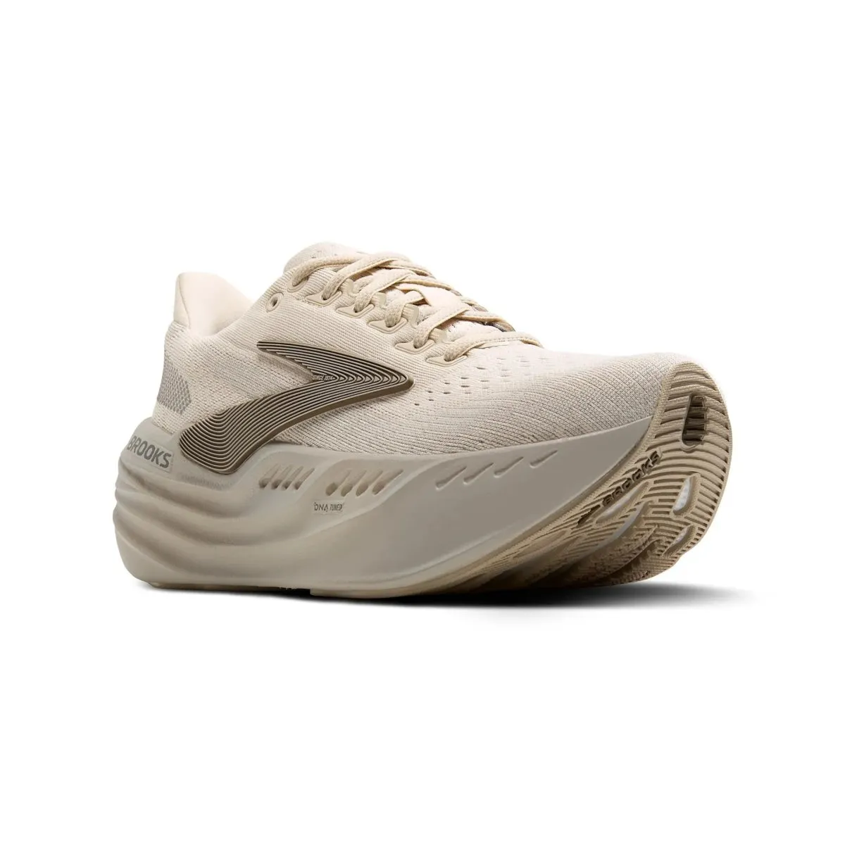 Brooks Women's Glycerin Max Almond Peach/London Fog/White