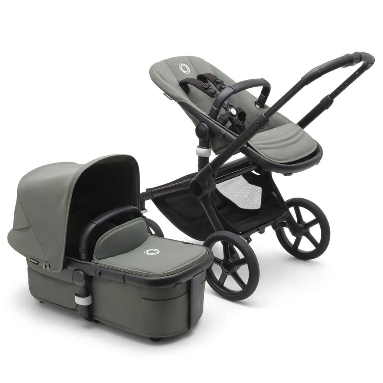 Bugaboo Fox 5, Pebble 360 PRO 2 Ultimate Travel System - Black/Forest Green
