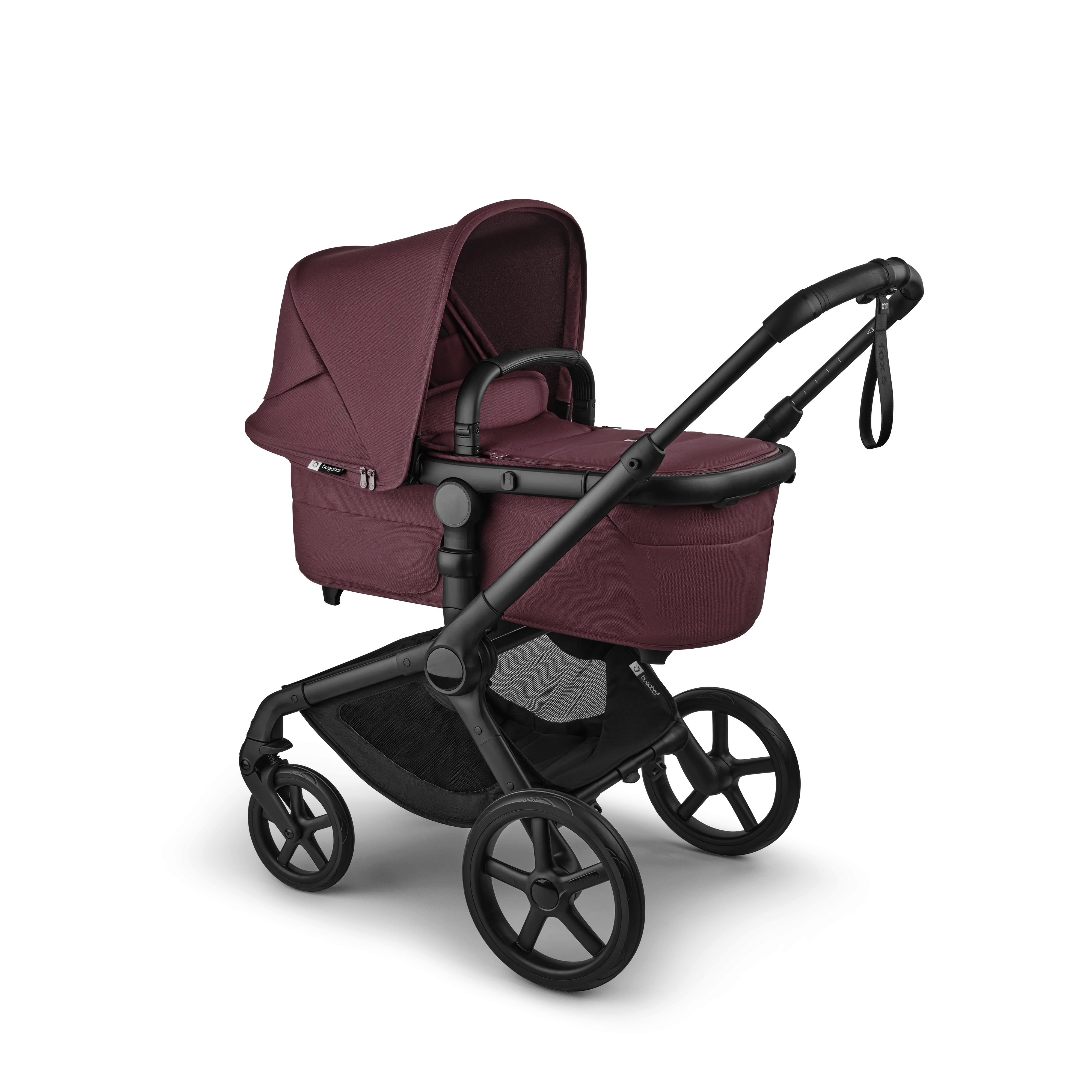 Bugaboo Fox 5 Renew Complete Bundle - Black/Dark Cherry/Dark Cherry