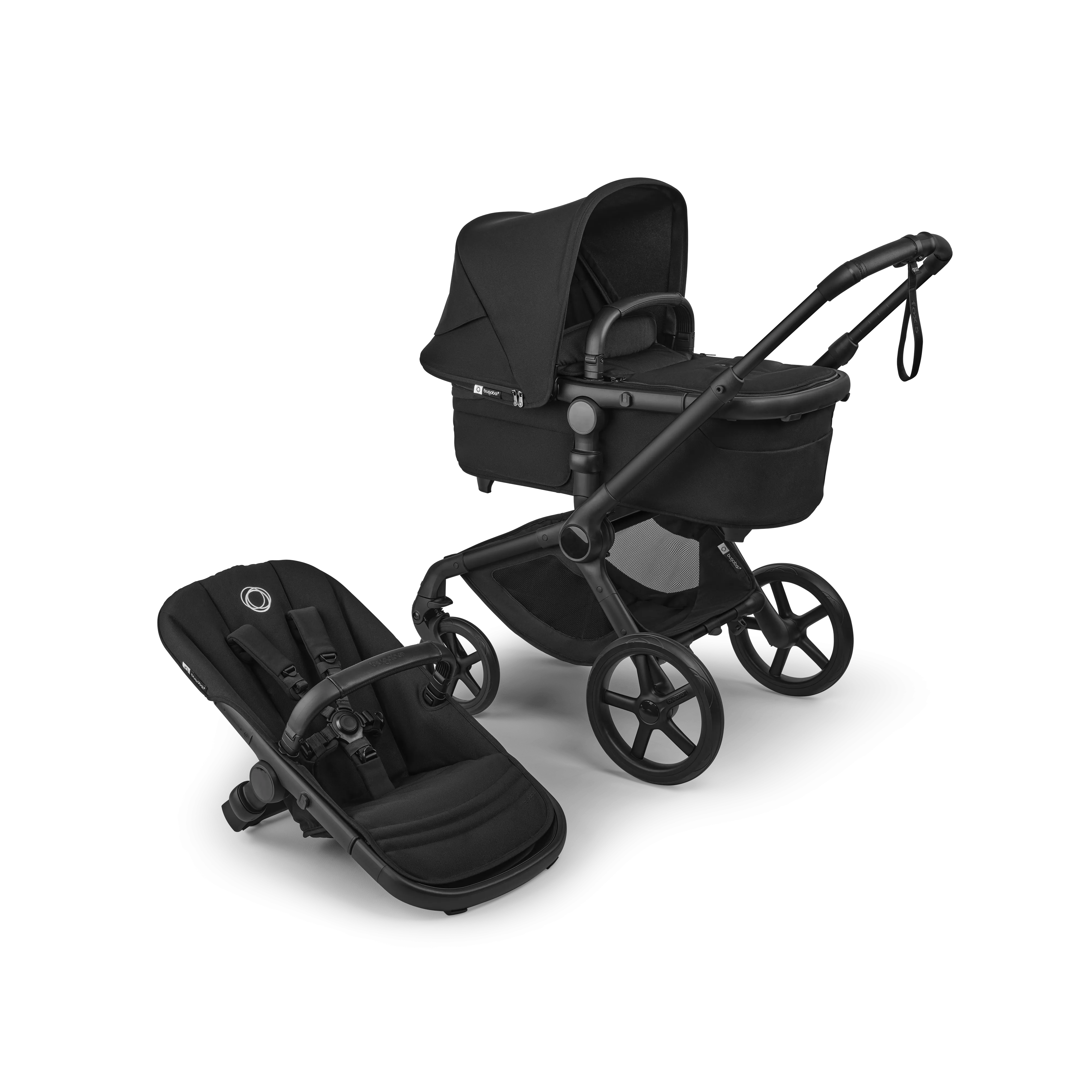 Bugaboo Fox 5 Renew Pram & Pushchair - Black/Heritage Black/Heritage Black