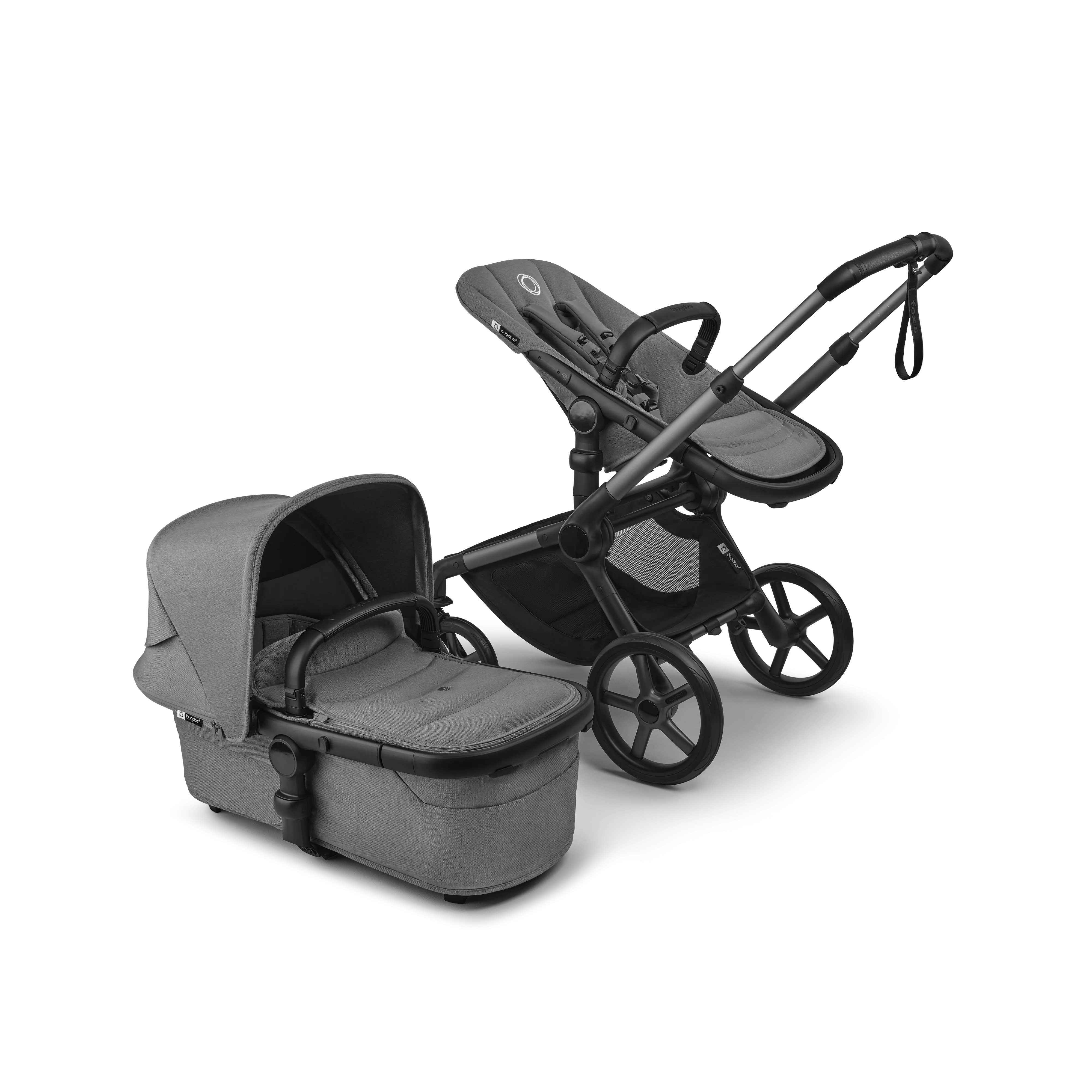 Bugaboo Fox 5 Renew Ultimate (Cloud T) Travel System - Graphite/Moon Grey/Moon Grey