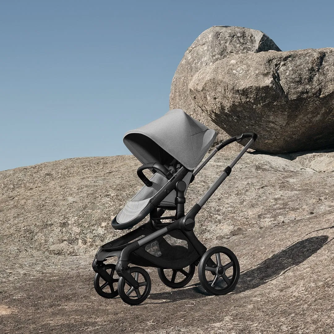 Bugaboo Fox 5 Renew Ultimate (Cloud T) Travel System - Graphite/Moon Grey/Moon Grey