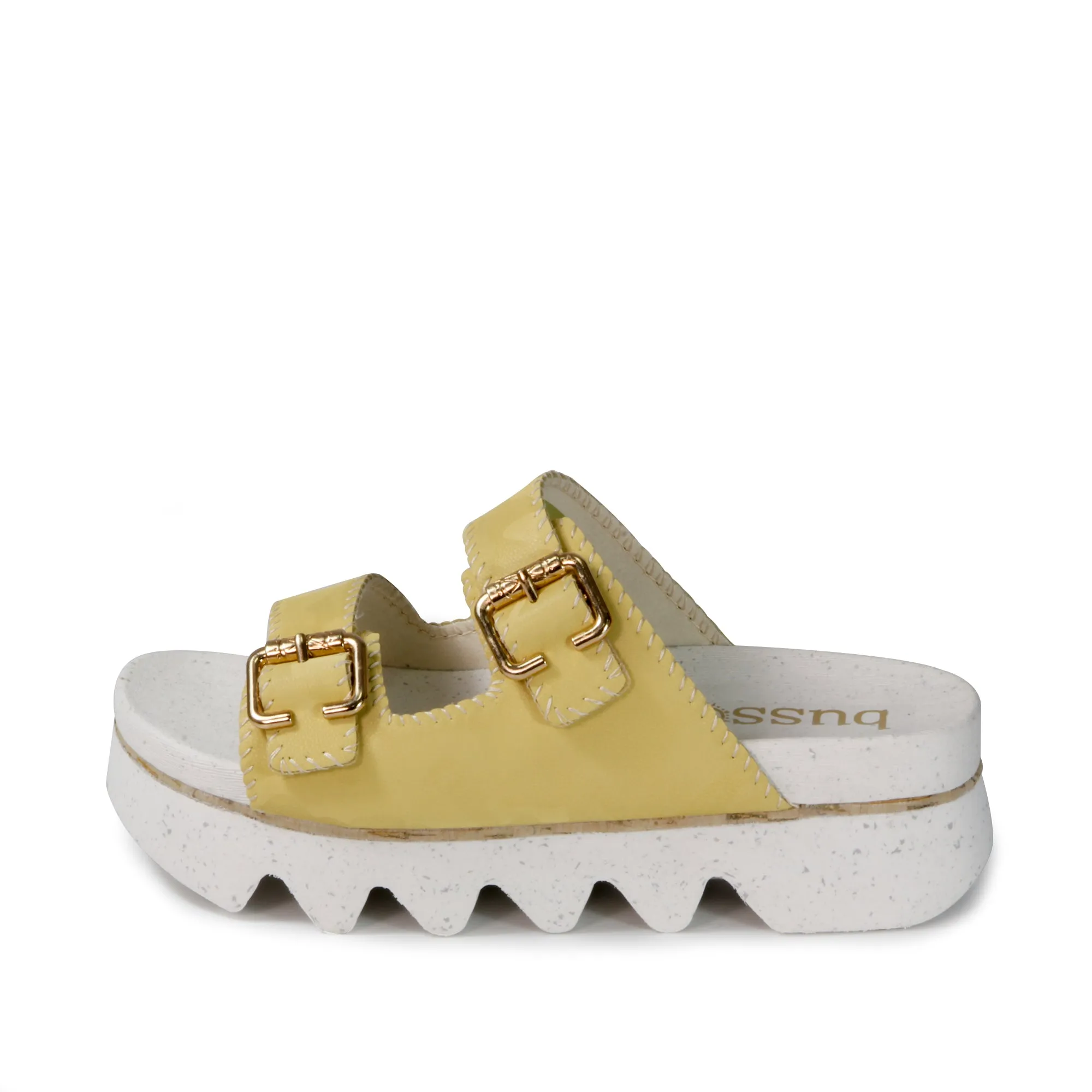 Capri Buckle Strap Slide Sandals (Jojoba)
