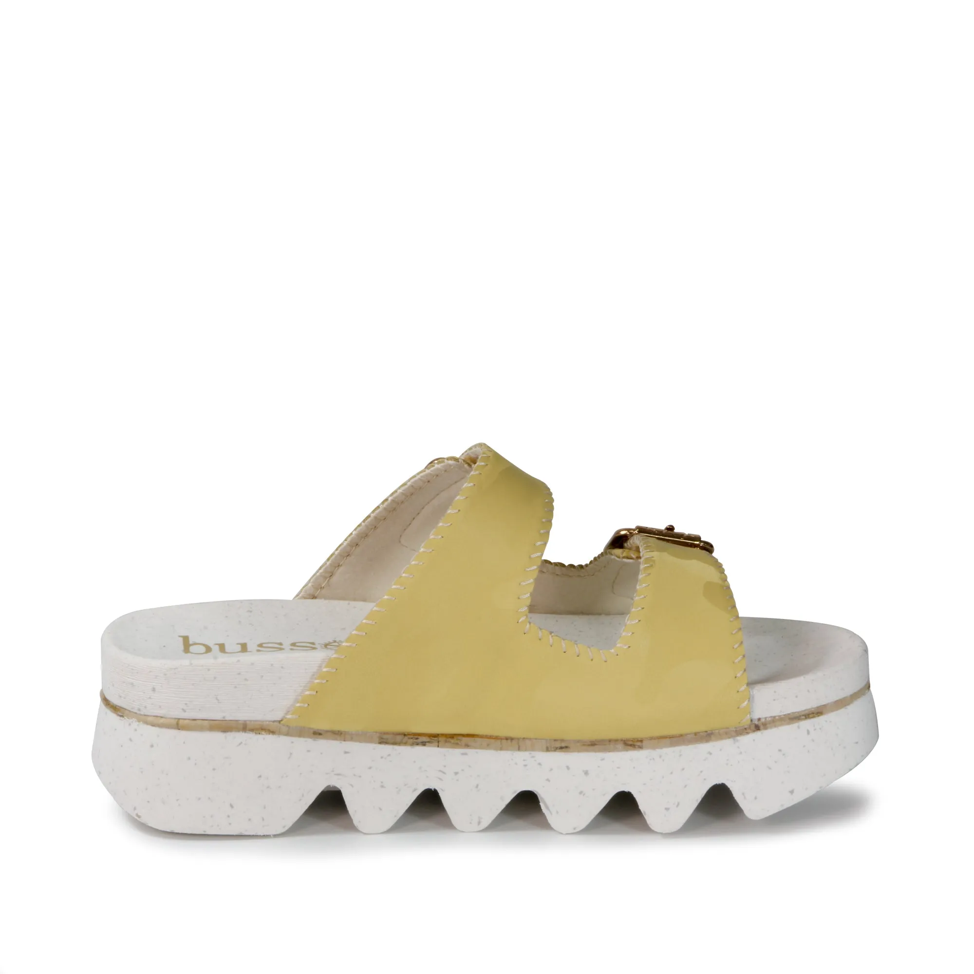 Capri Buckle Strap Slide Sandals (Jojoba)