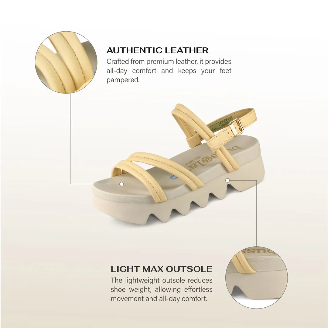 Capri Strappy Sandals (Butter)