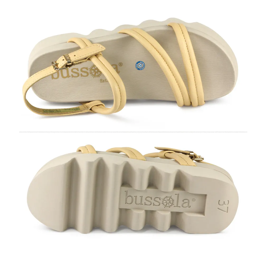 Capri Strappy Sandals (Butter)