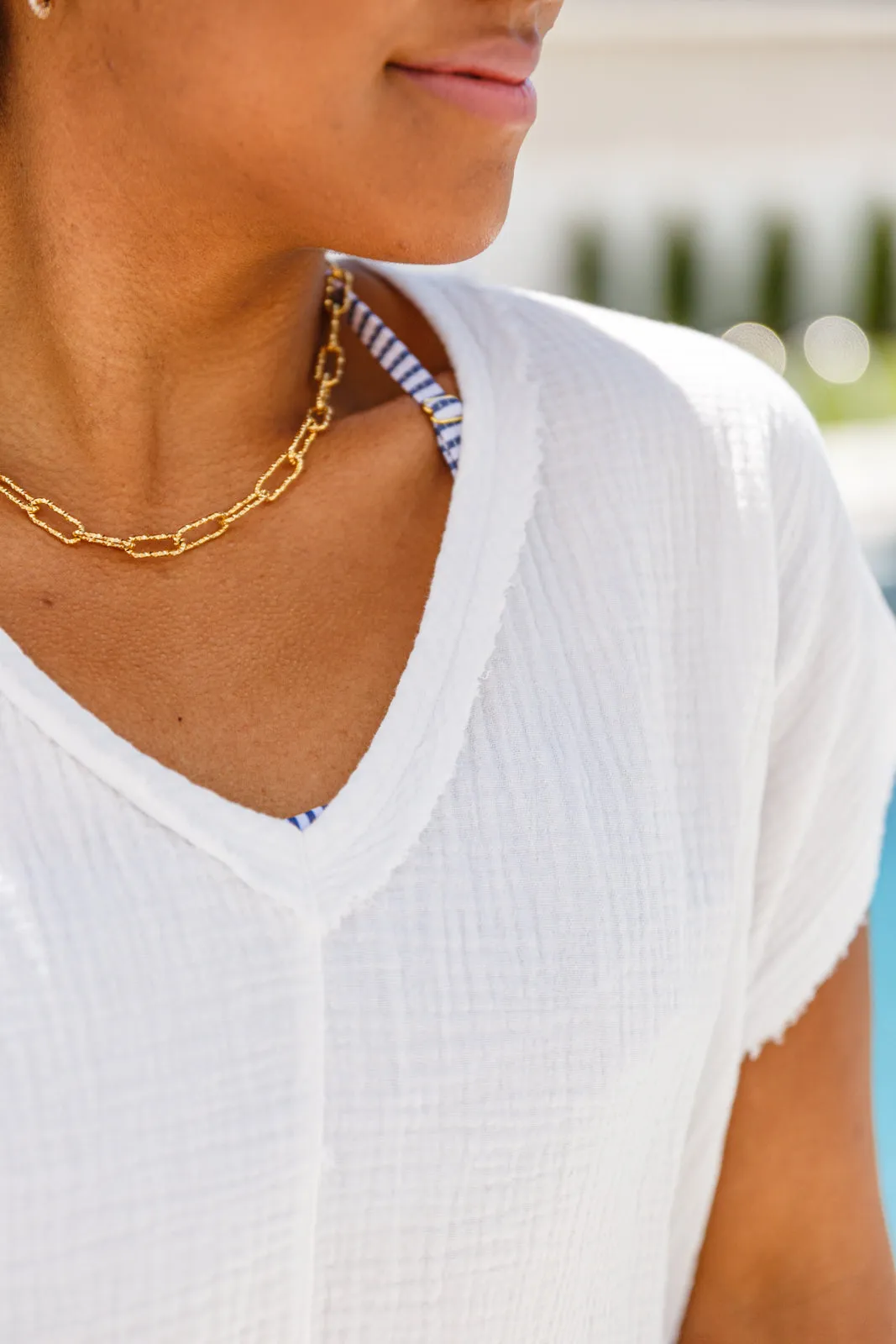 Catch Me If You Can Top in Fresh White