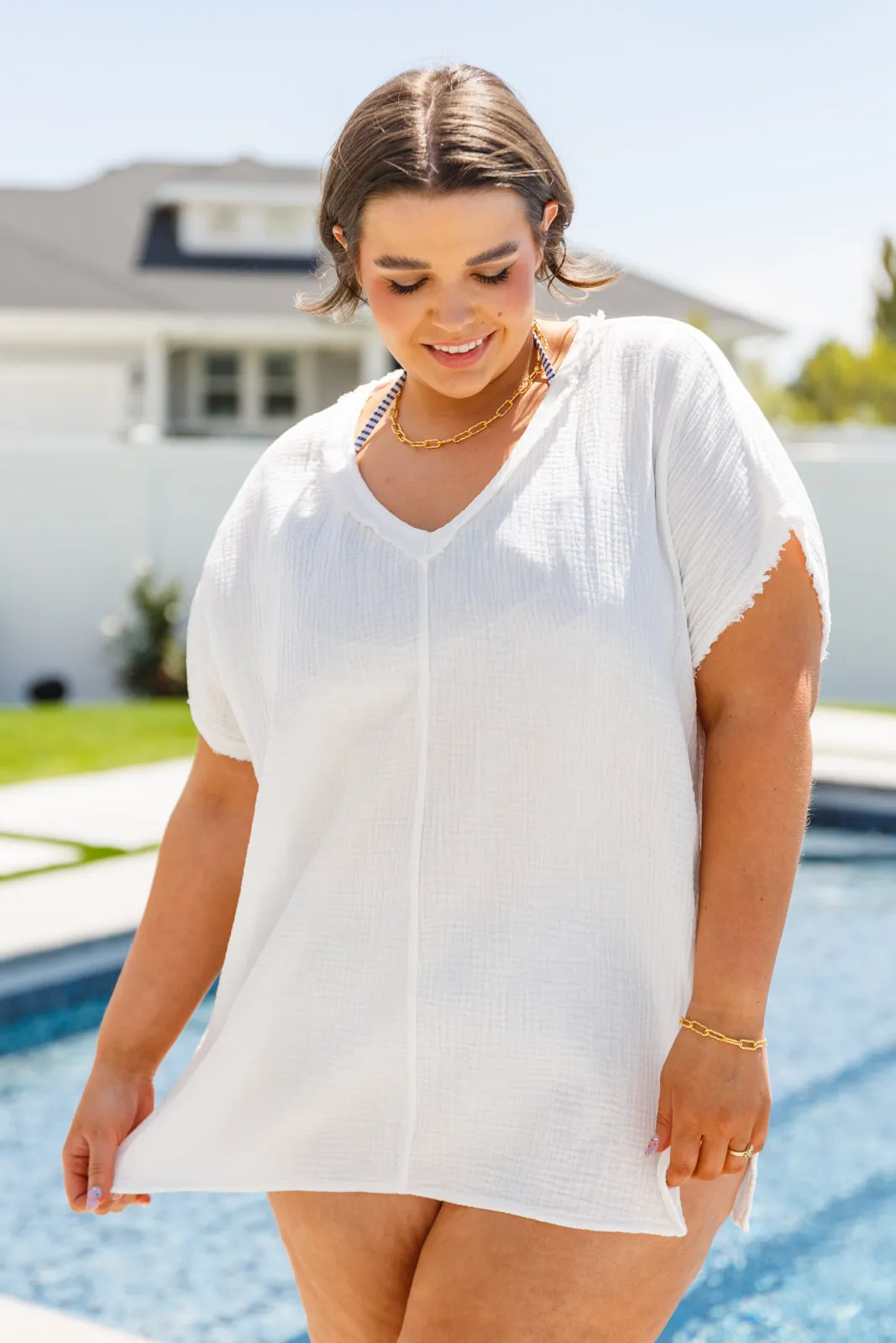 Catch Me If You Can Top in Fresh White