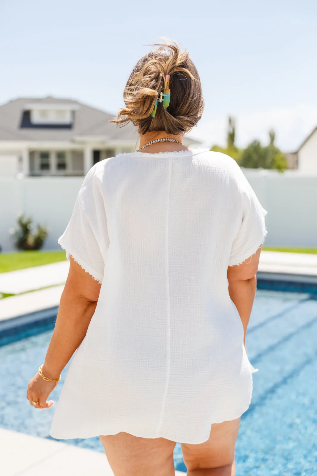 Catch Me If You Can Top in Fresh White