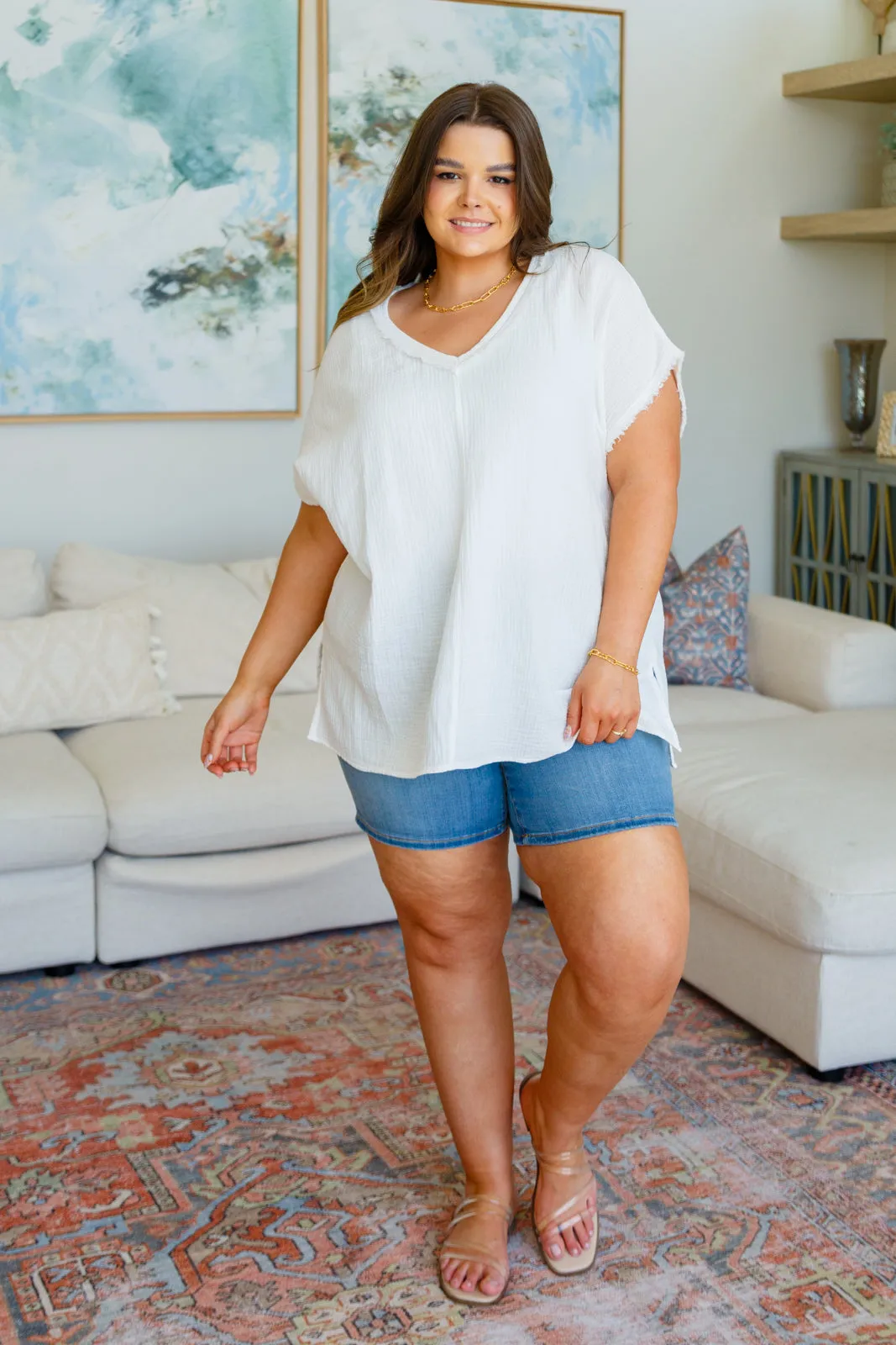 Catch Me If You Can Top in Fresh White