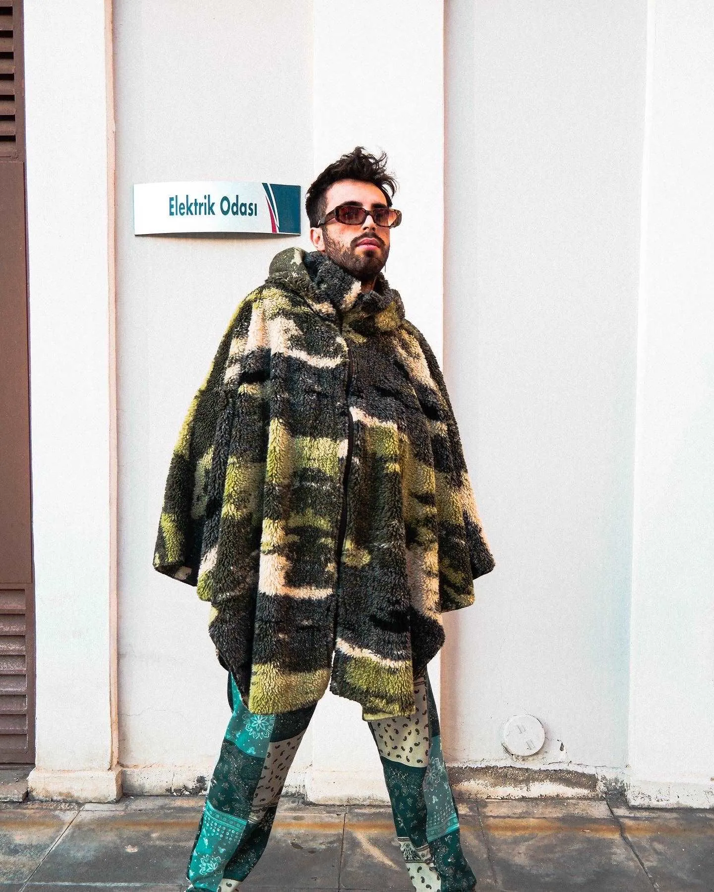Cheerful Camouflage Poncho