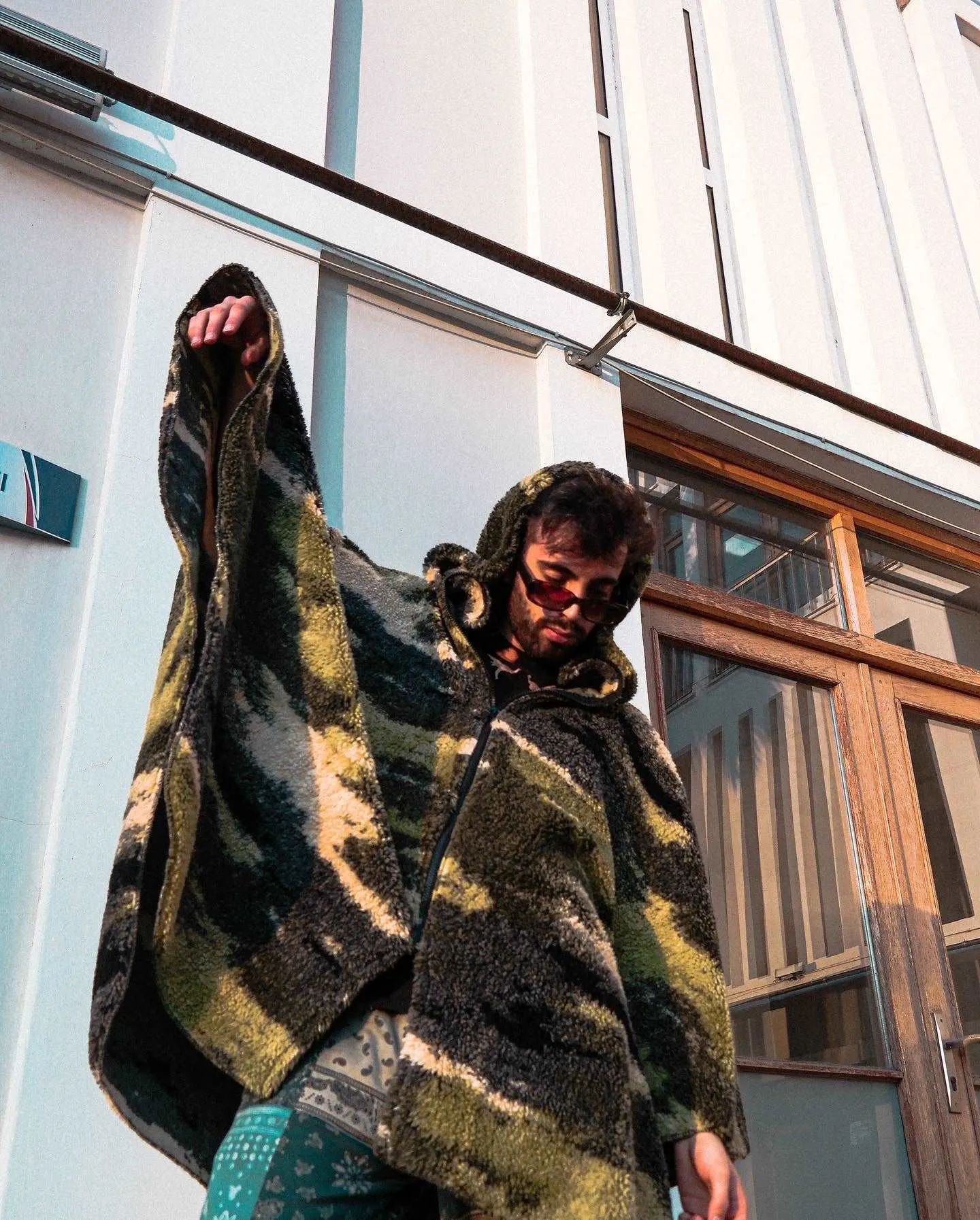 Cheerful Camouflage Poncho