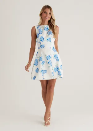 Clarissa Dress - Azure Floral
