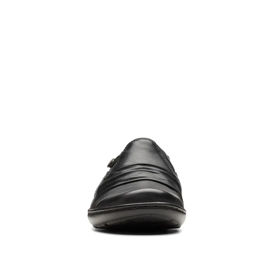 Clarks Women's Cora Dusk Black Leather 26174493